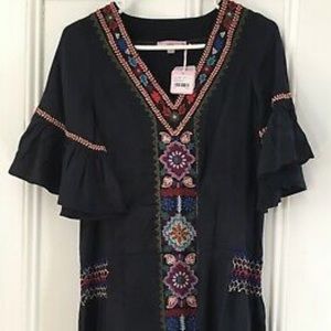 Calypso St. Barth’s Coverup Black/Navy  NEW w TAGS